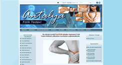 Desktop Screenshot of antalyafiziktedavi.com